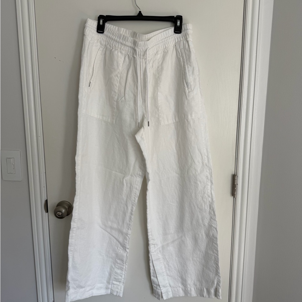 Athleta White Wide Leg Pants